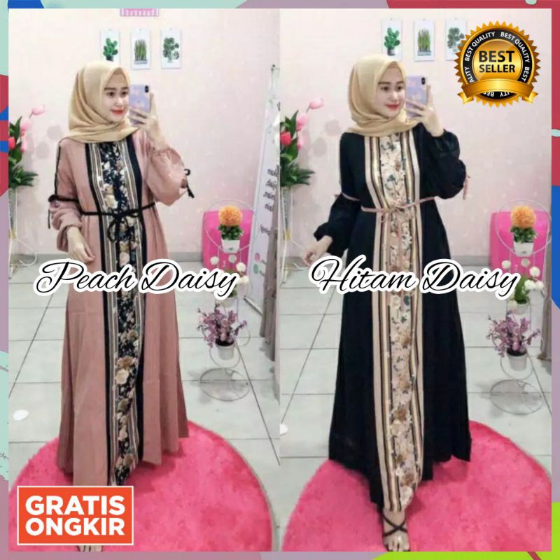 [COD] PAKAIAN BAJU FASHION DRESS GAMIS PEREMPUAN WANITA CEWE MUSLIM ALANA DAISY DRESS AMORE BY RUBY