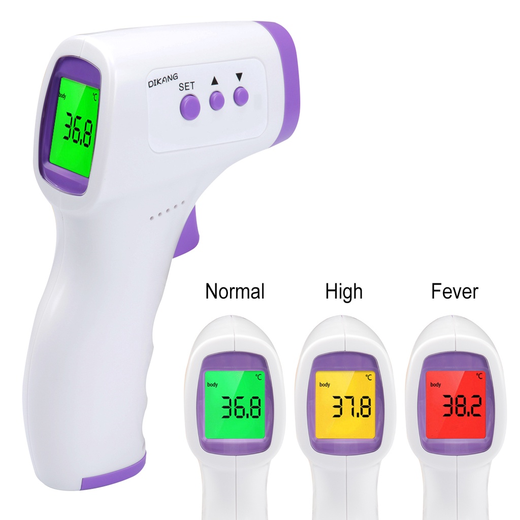 THERMOMETER GUN MEDIS TERMOMETER SUHU TUBUH TERMO GUN DIGITAL MURAH THERMOMETER GUN LCD 3 WARNA