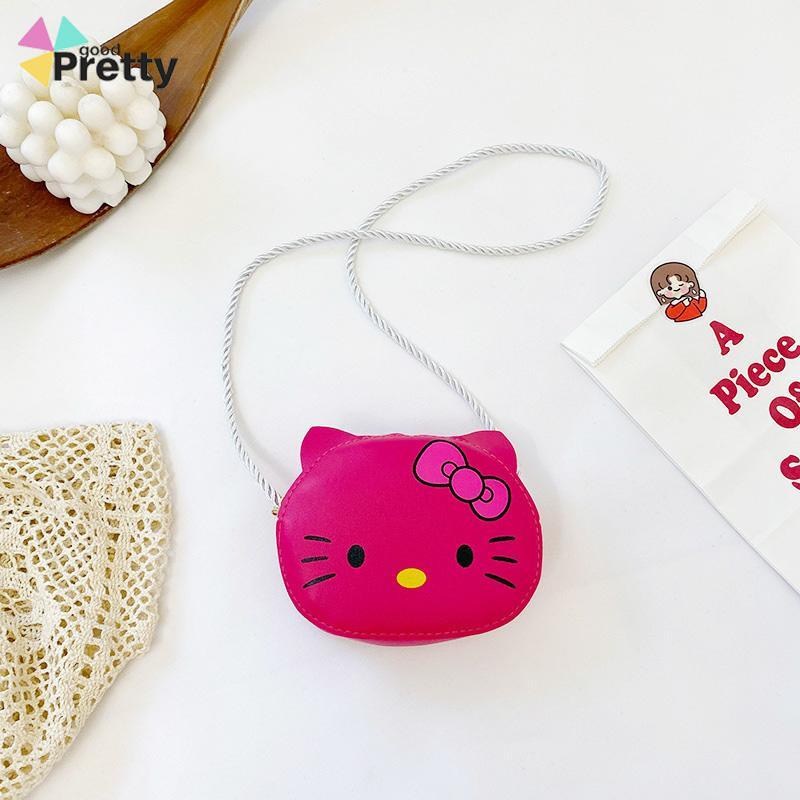 Tas Anak Hello Kitty Yang Indah Anak Perempuan Kartun Lucu Tas Bahu Fashion Mini Messenger Bag PU Tas Kecil - PD