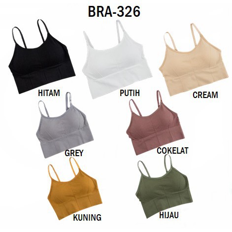 LDS BRA-326 WANITA TANPA KAWAT BAHAN HALUS BH PAKAIAN DALAM BRA PUSH UP ELASTIS SEXY