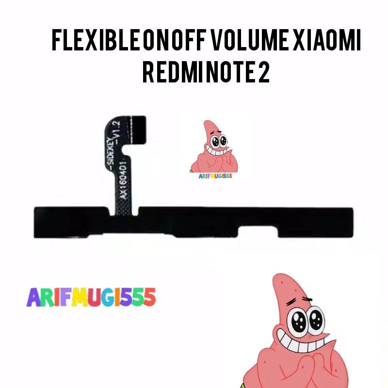 Flexible Fleksibel On Off Power Tombol Volume Xiaomi Redmi Note 2