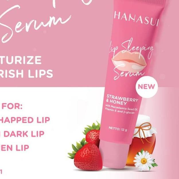 ☀ ✿ MADAME ✿ HANASUI LIP SLEEPING SERUM - SERUM BIBIR HANASUI ORIGINAL ❂