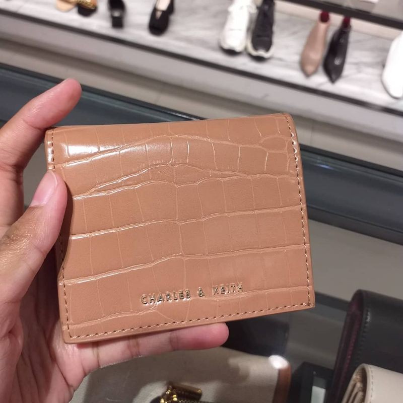 DIJAMIN ORI STORE Dompet Kartu Card Holder Croco Jastip Charles and Keith TERMURAH