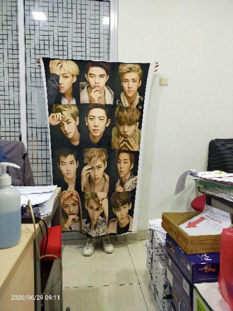 Selimut Custom Kpop- Exo-bts-nct-svt