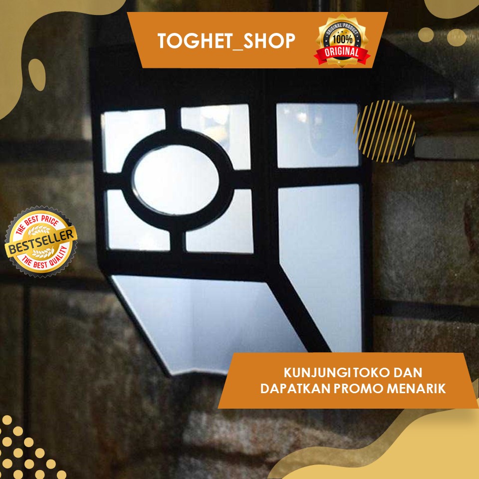 Lampu Hias Dinding LED Outdoor Waterproof Lampu Dinding Tenaga Surya Luar Ruangan Tahan Air