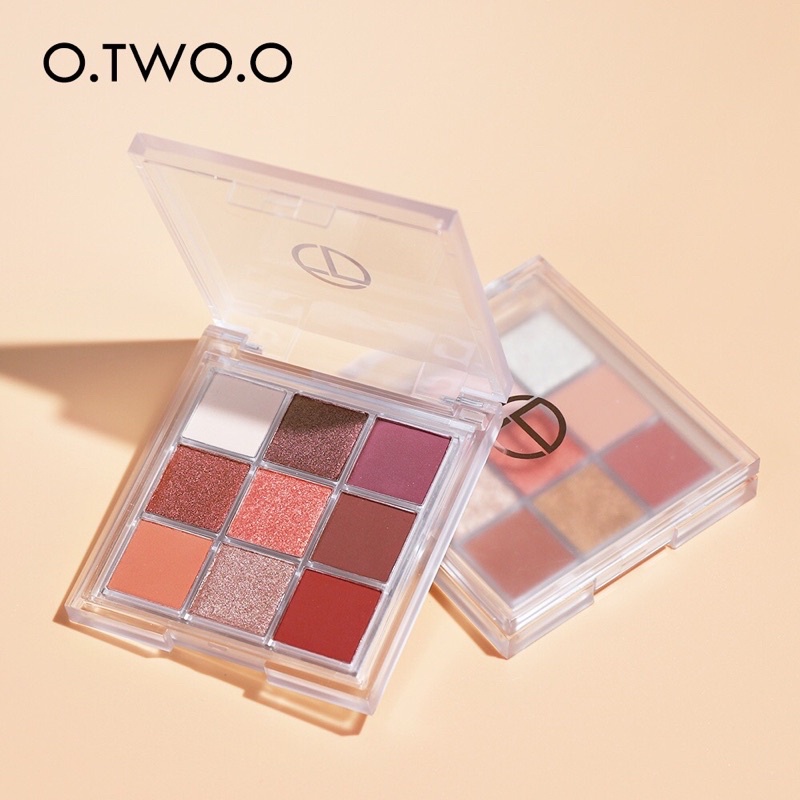 O.TWO.O Eyeshadow Palette 9 Colors Matte &amp; Shimmer Long Lasting Eye Makeup