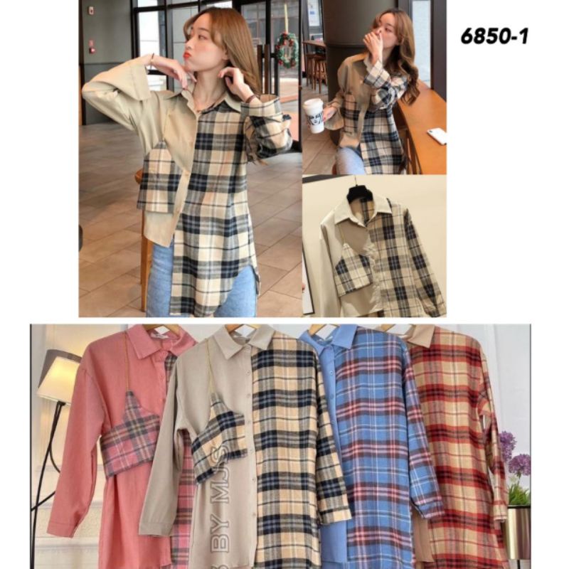 kemeja bullbery katun import 6850-1