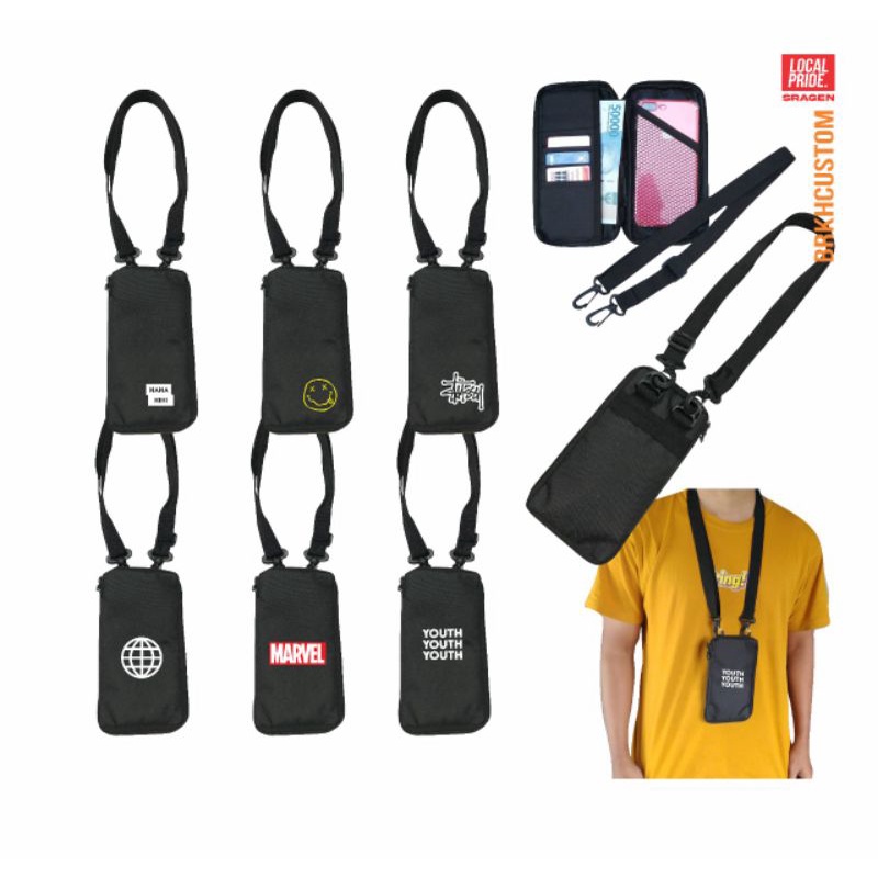 HANGING WALLET STUSSY | TAS LEHER | Sako wallet | BEST SELLER | TAS SELEMPANG PRIA DAN WANITA