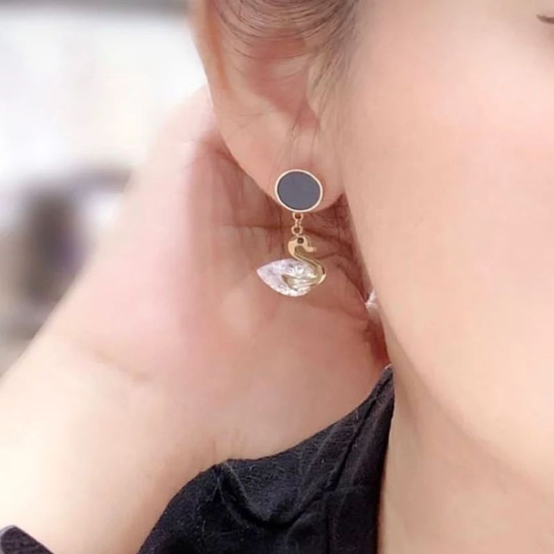 Anting Titanium Asli Rosegold Premium Quality Anti karat anti alergi Stainless steel T11