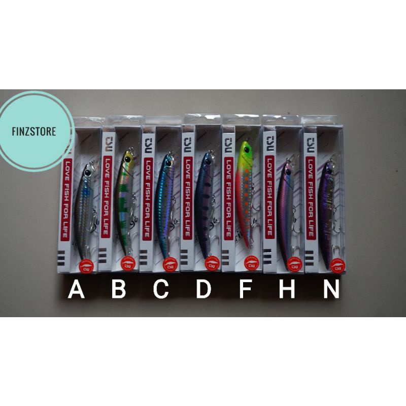 UMPAN PANCING LURE CASTING TSURINOYA DW77 NEW COLOUR SINKING 22 GRAM