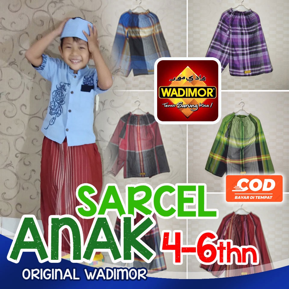 CELANA SARUNG ANAK LAKI LAKI USIA 4 5 6 TAHUN SARUNG CELANA ANAK WADIMOR ORIGINAL SARUNG INSTAN ANAK