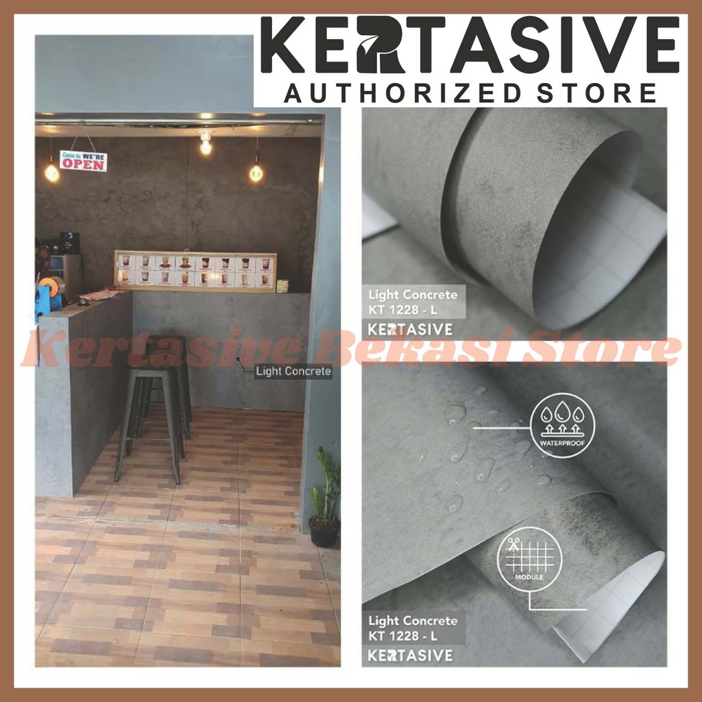 Kertasive Light Concrete - Pelapis Kayu - Pelapis Dinding