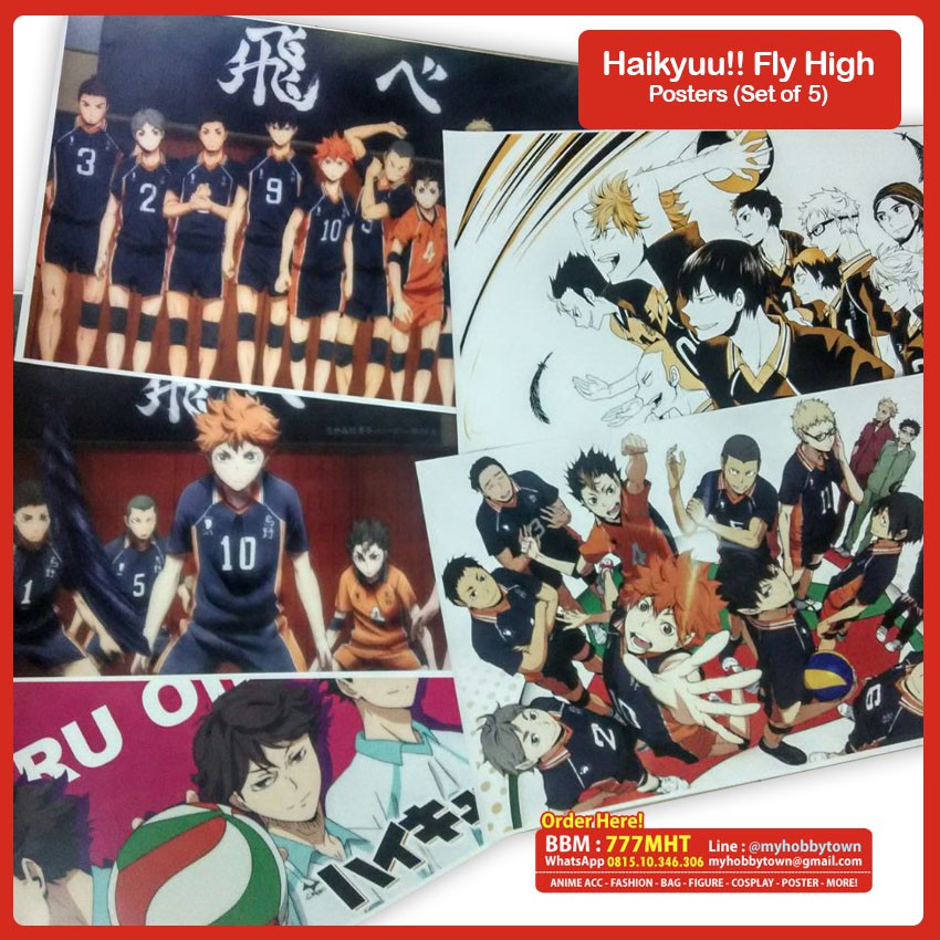 Poster Anime Haikyuu Set Of 5