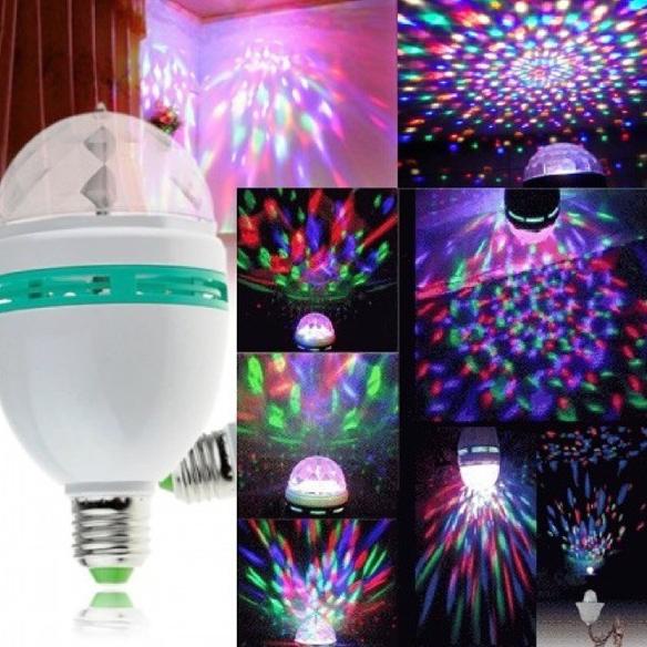 Di Borong yuk ZILLO Lampu Disco Warna Warni RGB Putar Otomatis Sorot Hias Dinding Kamar Tidur Kelap 