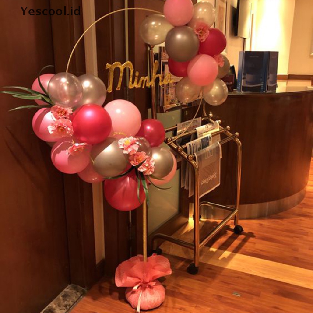 Stand Holder Balon Bentuk Lingkaran Ukuran 163x73cm Untuk Dekorasi Pernikahan
