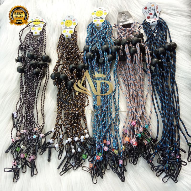 (part 1) strap masker  2in1 / gantungan masker / kalung masker / tali masker