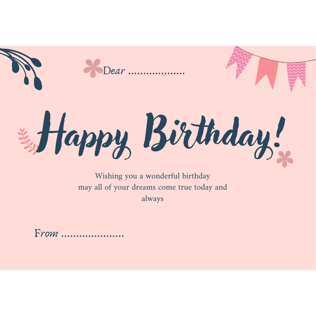 

Birthday Card/Wedding Card/Graduation Card/Special Gift Card/Kartu Ucapan