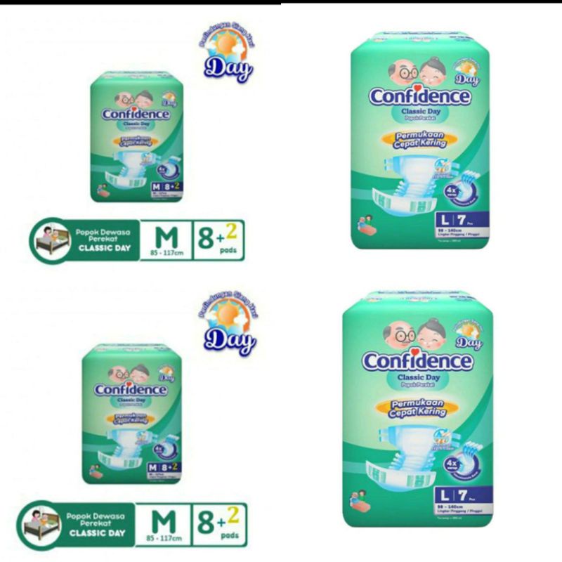 Confidence Classic Popok Dewasa Perekat