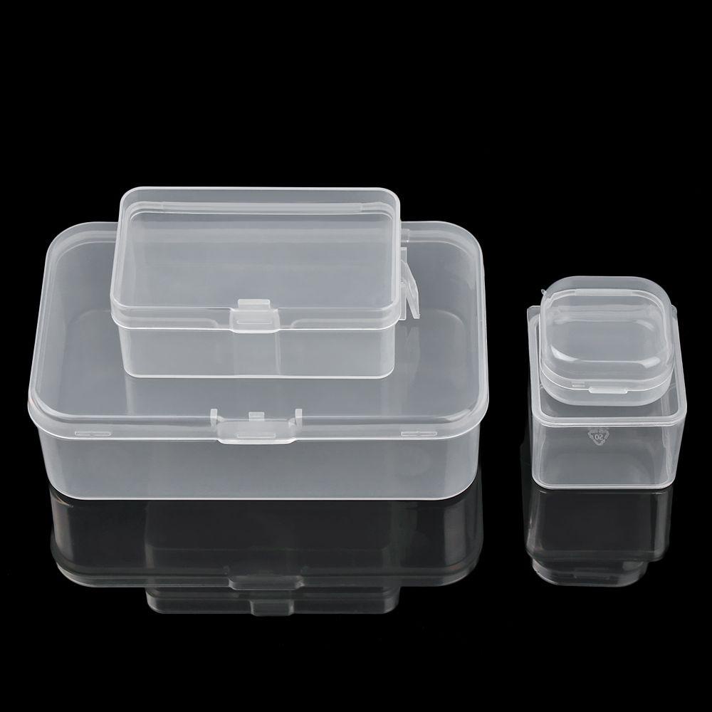 Pineapple Storage Box Square Bening Organisasi Rumah Penyimpanan Pil Plastik Bekal