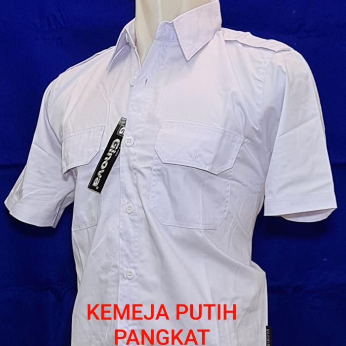 Murah Baju Kemeja Putih Lengan Pendek Pns Pilot High Quality Shopee Indonesia