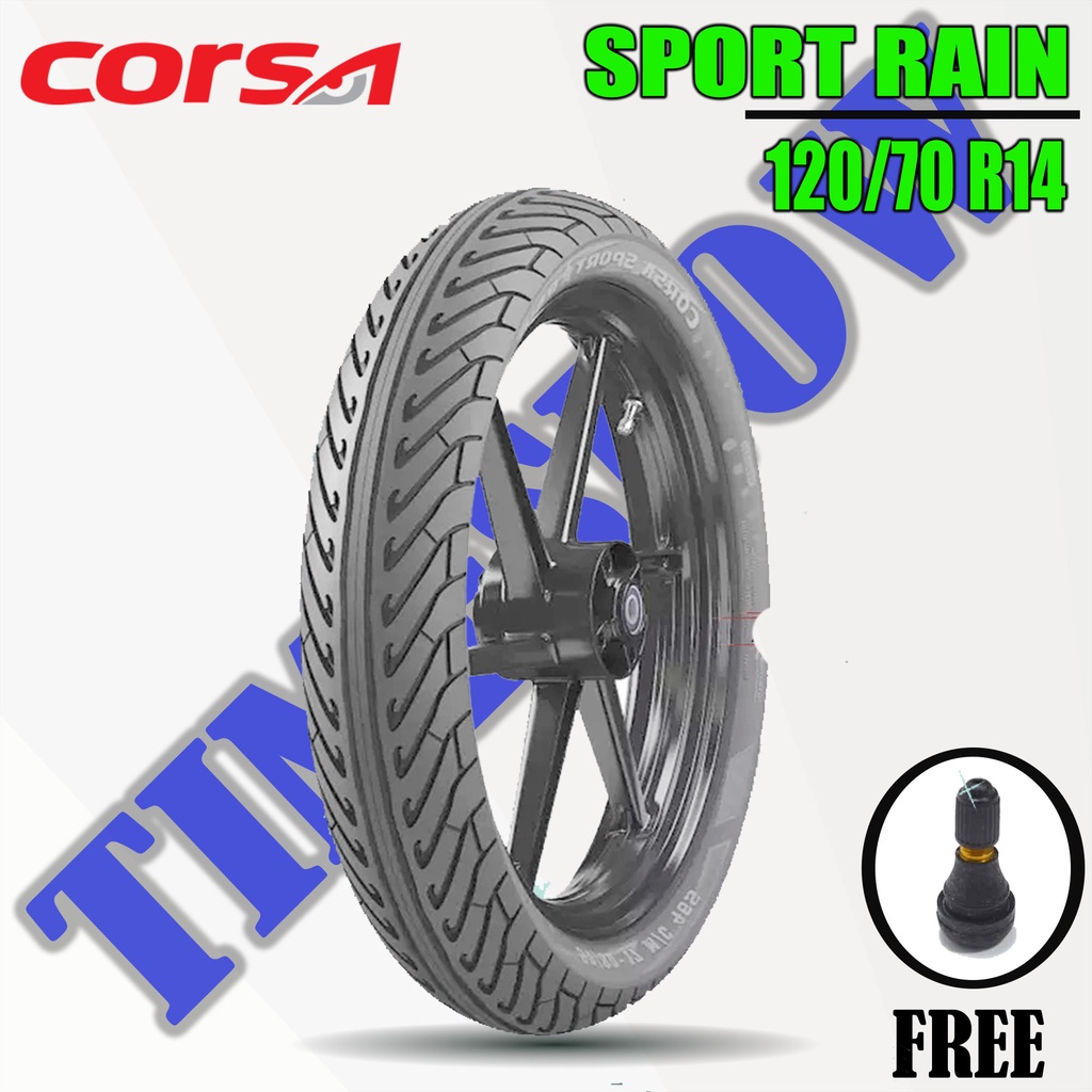 Ban Belakang Motor HONDA PCX // CORSA SPORT RAIN 120/70 Ring 14 Tubeless