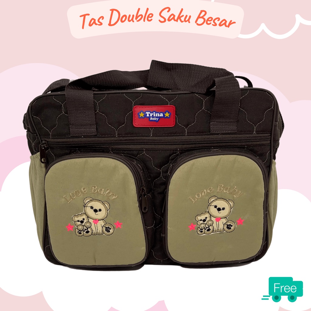 Tas Bayi Besar Double Saku