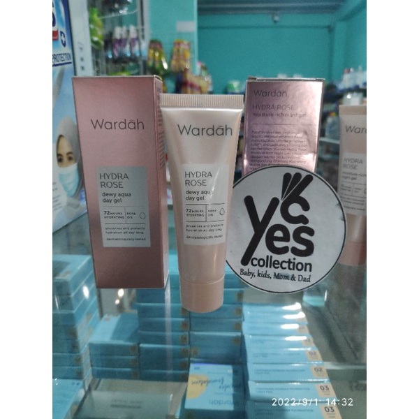 Wardah Hydra Rose Dewy aqua day Gel 17ml Pelembab Wajah Menghidrasi 72 Hours Krim Muka Rose Oil Kulit Mengelupas klopek polusi udara pendingin ruangan perubahan Cuaca