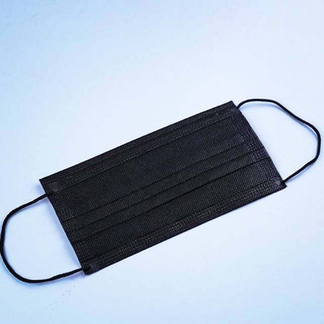 Masker Hitam KPOP Korea Fashion IDOL K-POP Masker Hitam Masker mulut 3PLY  Disposable Mask Earloop