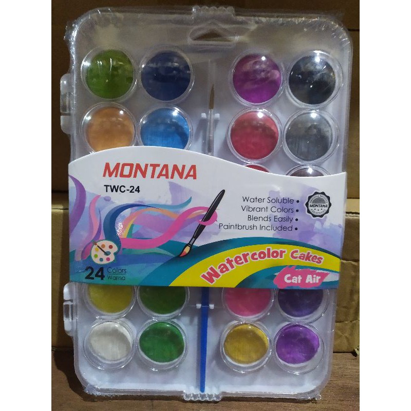 

water colour cakes montana tcc 24 w/ Cair air montanal