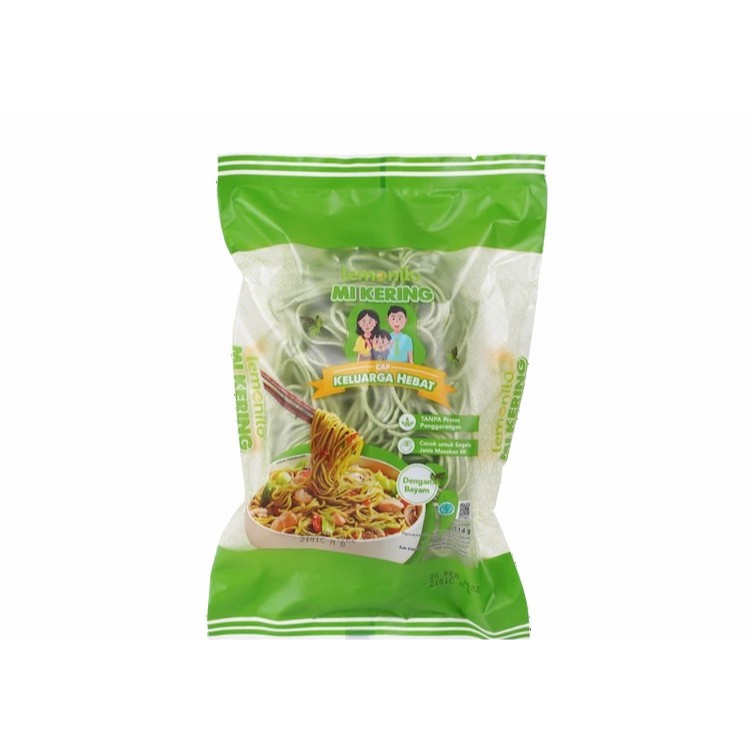 6 Pieces Lemonilo Mie kering Alami / Mie Sehat / Mie Bayam