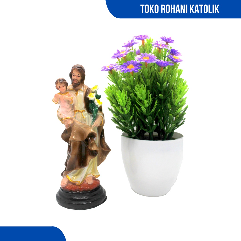PATUNG SANTO YOSEF 15 CM / PATUNG KATOLIK / PATUNG YOSEP