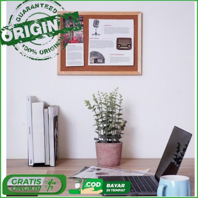 

Office & Stationery | Alat Tulis | Bi-Silque Cork Board Papan Buletin 40X30 Cm | Best Seller