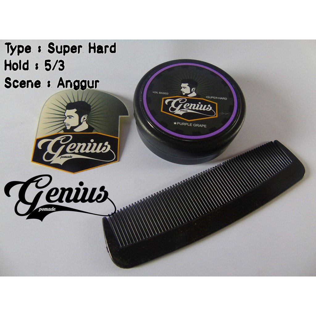 GENIUS POMADE OILBASED GRATIS SISIR DAN STIKER PAKAI COD