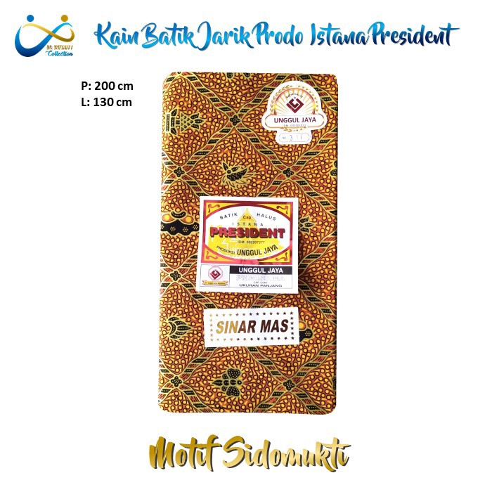 Kain Batik Jarik Solo Bahan Lembut Adem Motif Sogan Sidomukti Premium 100% Original
