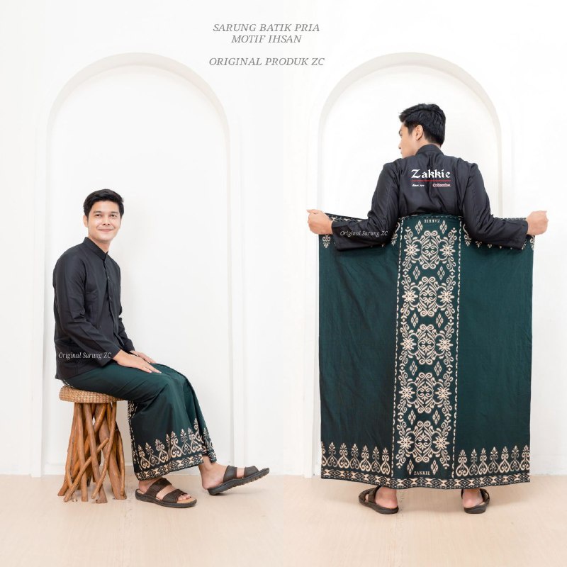 Sarung Batik Pria Terbaru Murah Berkualitas MOTIF IHSAN