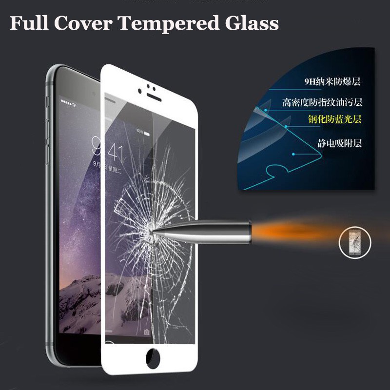 9h Full Cover Tempered Glass Kompatibel Untuk Iphone11 6 6S 78 Plus 12 13 14 11 Pro Max xr 14 Plus x xs Max Pelindung Layar iPhone x xr xs Max iPhone 12 Pro Max