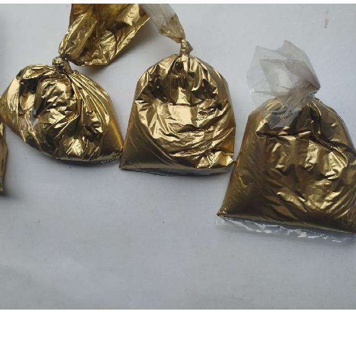 Berkualitas CAT EMAS GOLD BROM 1 ons serbuk halus untuk wayang kulit kertas besi kayu