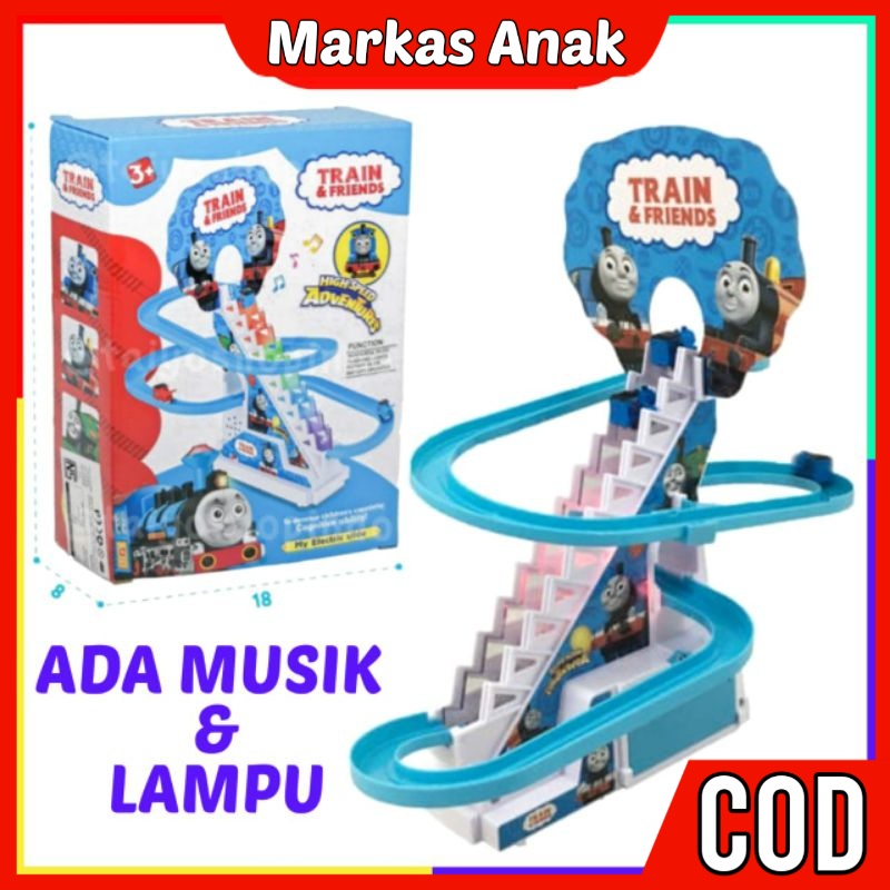 Mainan Anak Anak Umur 3 4 5 6 Tahun jalur Seluncur Seluncuran Perosotan Mobil Mobilan Kereta and fri