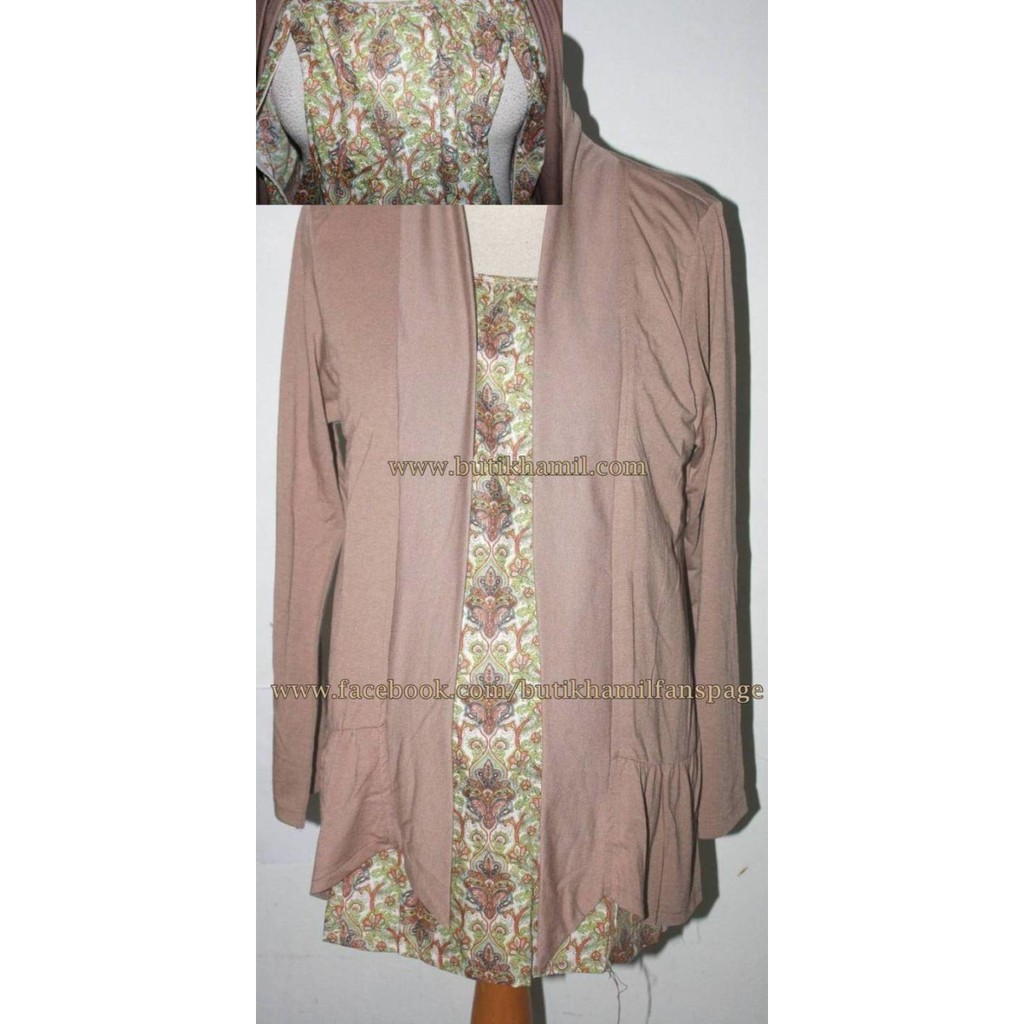 Baju Menyusui batik coklat 1877