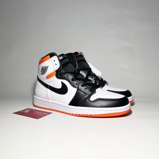 jordan 1 orange and white and black