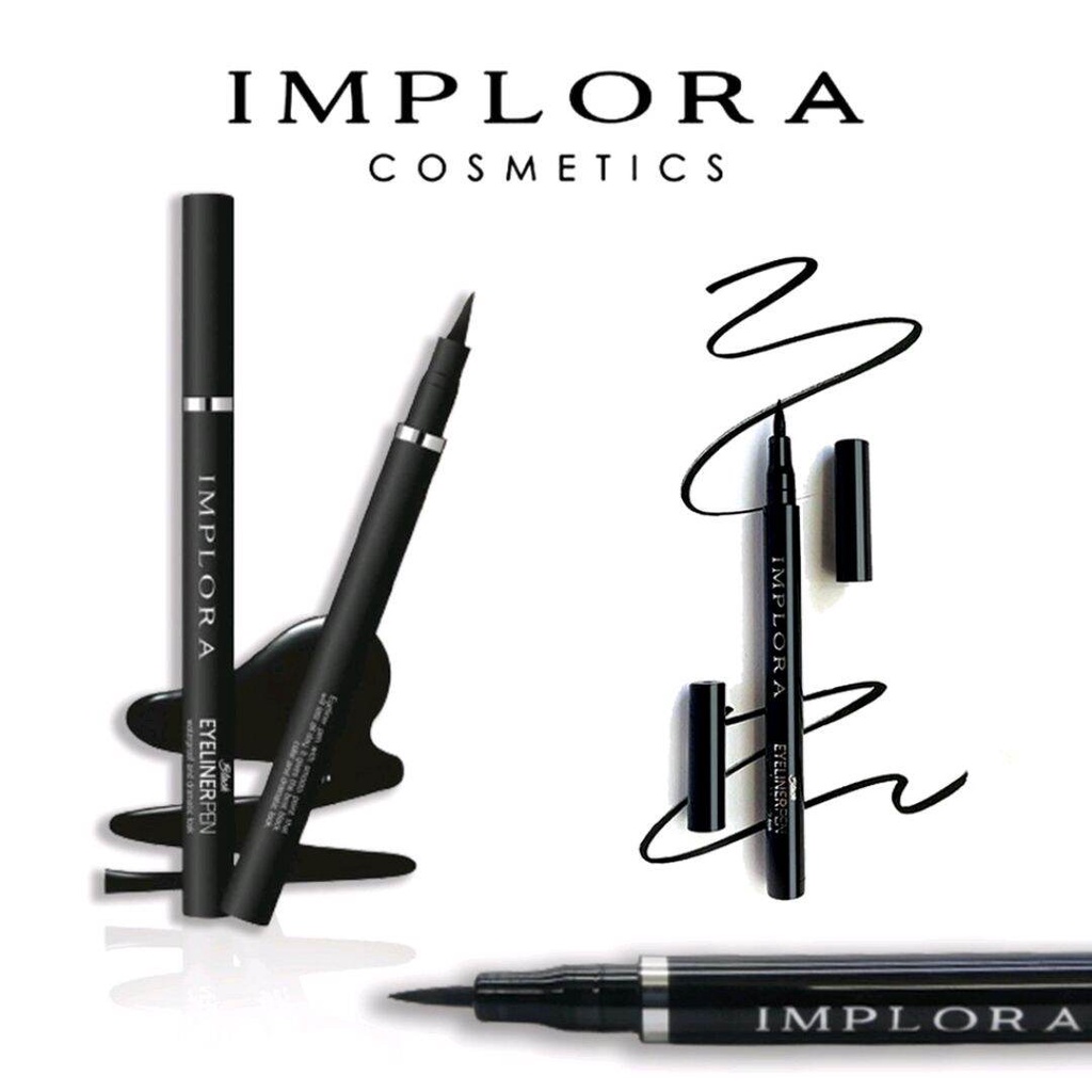 IMPLORA EYELINER PEN / SPIDOL WATERPROOF BLACK