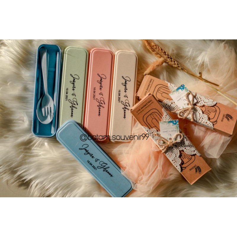 CUTLERY SET SENDOK JERAMI SOUVENIR