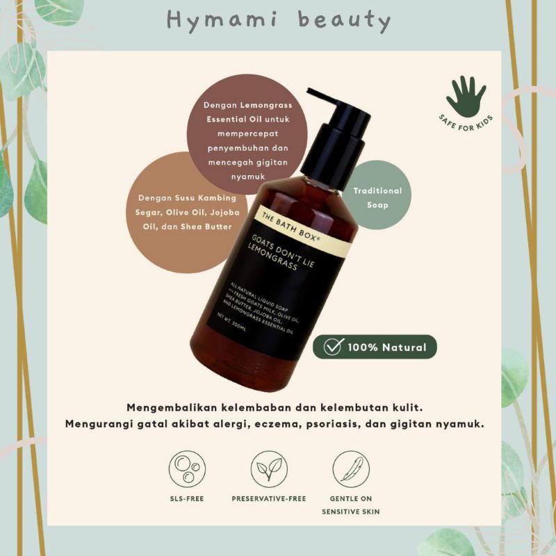 THE BATH BOX  Goats Dont Lie Lemongrass 300ml
