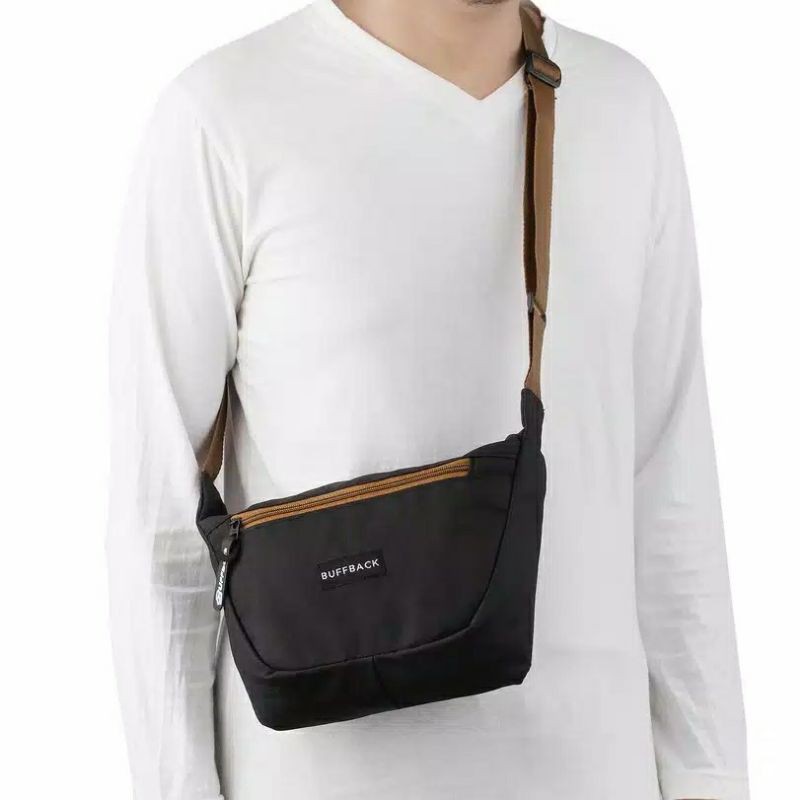 Tas Selempang Pria Buffback Dixie Sling Bag Tali Coklat