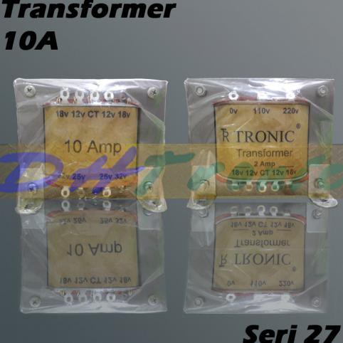 Trafo Tronic 10A Seri 27 Ct-32V +Ct 12-18V Dhtron92 Murah