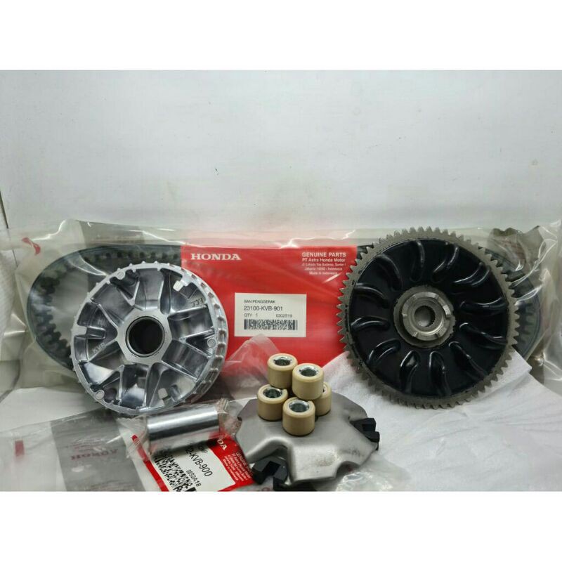 VANBELT+RUMAH ROLLER SET+KIPAS VARIO 110/VARIO KARBU VANBEL + RUMAH ROLLER SET + KIPAS VARIO 110