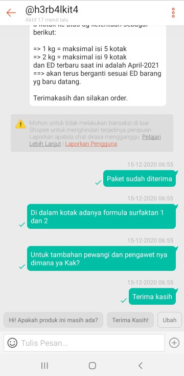 Oclean O-clean - Bibit Sabun Cuci Piring Kualiats Kerenn