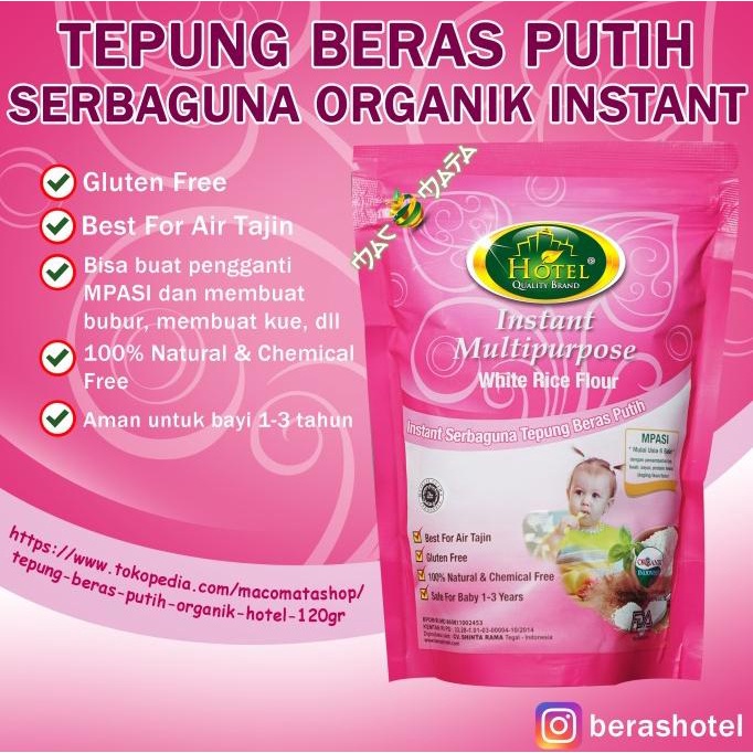 

Promo Awal tahun Tepung Beras Putih Organik HOTEL 120gr Promo Awal tahun
