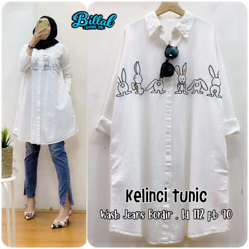 Tunik jumbo warna putih
