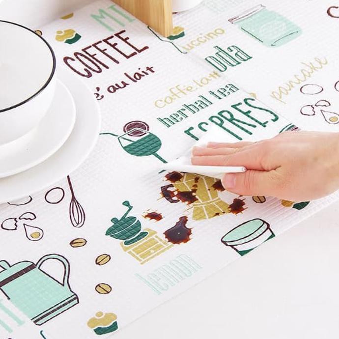 Alas Dapur Lemari Laci Anti Air / Minyak Multifungsi - Hijau